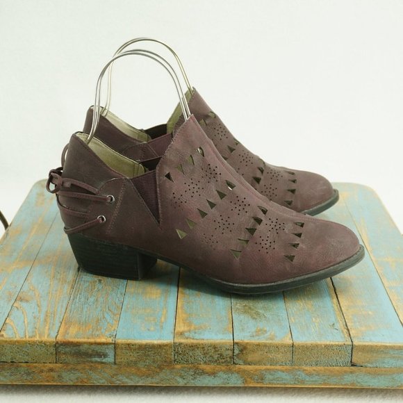 JBU Shoes Jbu Jambu Womens Evelyn Memory Foam Perforated Booties